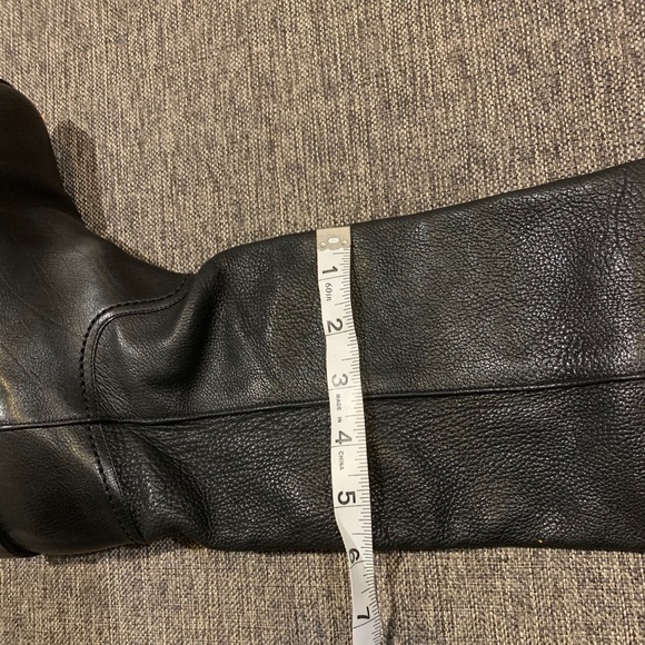 Chanel Black Knee High Riding Western Boots Shoes 36.5 - Picture 16 of 16